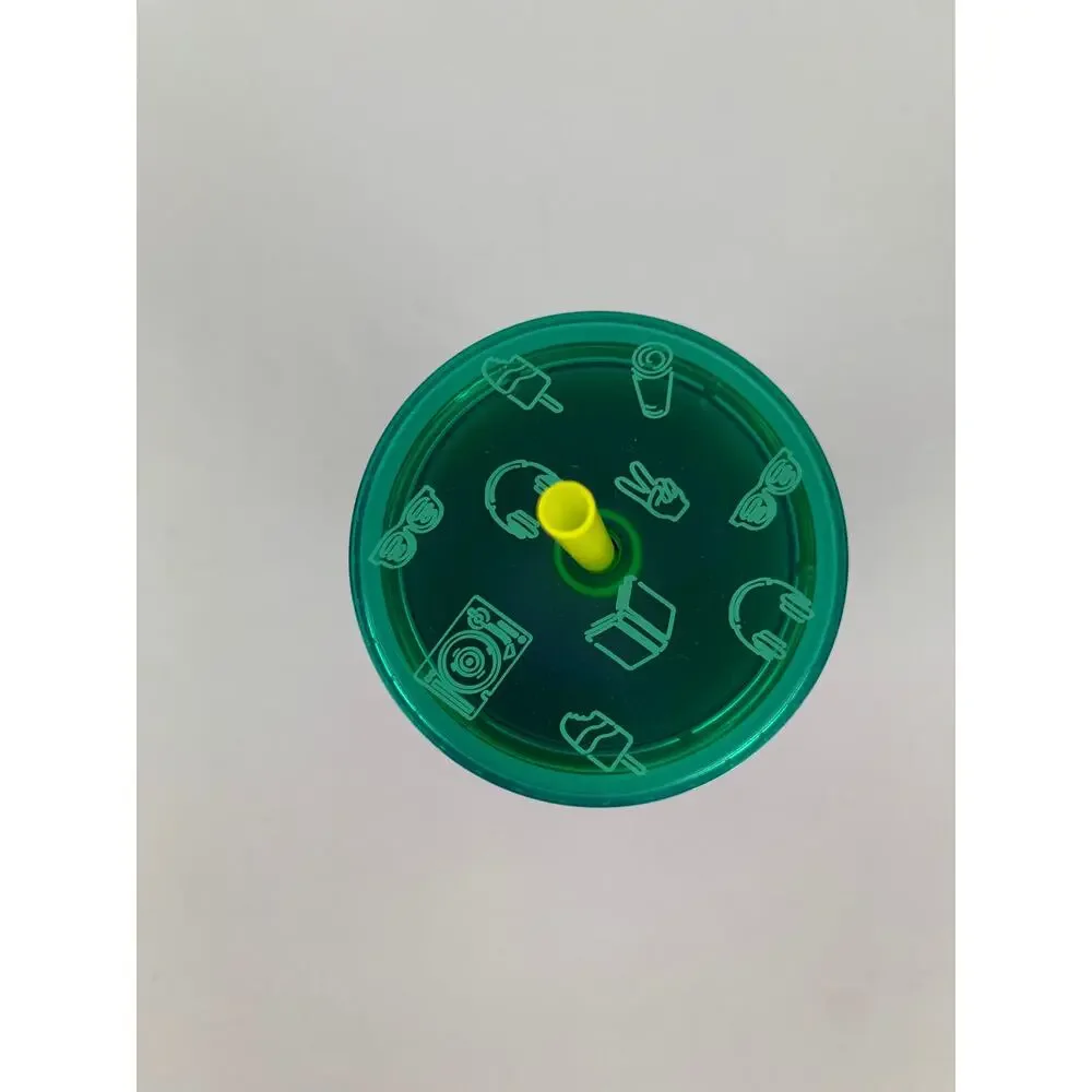 Starbucks Summer 2022 Back To School Purple Bubble Emoji Lid 24 Oz Venti Tumbler